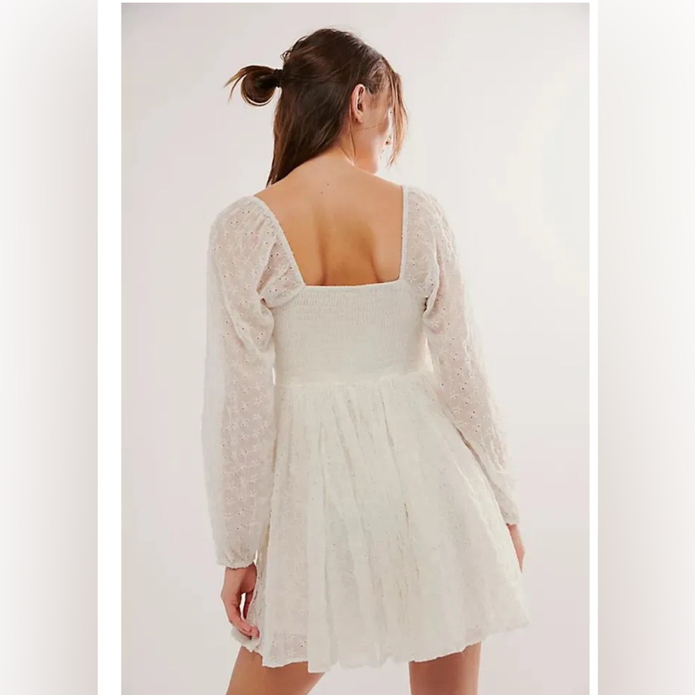 Free People Malina Mini Dress. NWOT. Sea salt - Picture 8 of 10